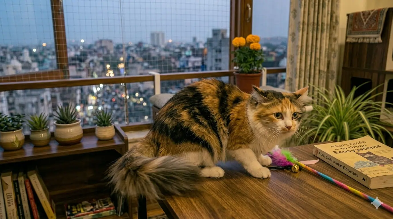 A cat displaying pre-aggression warning signals — flattened ears, dilated pupils, and a low, lashing tail are the body language sequence that precedes most aggressive acts